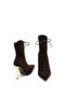 Genuine Suede Leather Women's Boots 381 Brown Suede (Brown Suede) - 5
