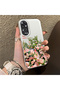 Oppo A60 Compatible Pink Rose Flower Sea Phone Case, Floral Drawing Art Print
