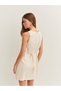 Rochie mini, bej - S - 2