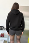 Women's Hooded Stopper Detailed Basic Sweatshirt Black - 27K 2761 - 5