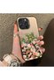iPhone 16 Pro Compatible Pink Rose Flower Sea Phone Case, Floral Art Print
