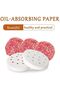 Hamburger Press Machine 400pcs Oil Absorbing Paper Suitable for HM-1030 Burger Press Machine Paper Steamer Paper (130mm) - 4