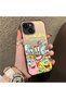 iPhone 15 Compatible Childlike Cartoon Case, Underwater Character Group Creative Flat Print