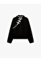 Embellished Buttoned Mandarin Collar Sweatshirt with Raised Comfortable Fit and Frog Closure - 5