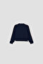 Boy Navy Blue Sweatshirt - 8