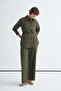Basic Shirt Pants Set Khaki - 2