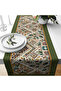 Digital Printed Runner - Floral Pattern / Embroidery Look / Spring Series - 140X40 cm