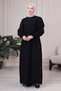Muslin Fabric Hijab Dress 100% Cotton Mother's Dress Prayer Dress Robe Dress Umrah Dress Plus Size Hijab Dress Front Zipper