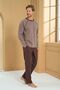 Men's Brown Pajama Bottoms