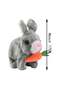 Electronic Plush Rabbit Interactive Pet with Carrot, Touch Control for Children and Babies - 2