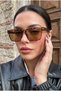 Ocar Tortoise Luxury Unisex Leopard Brown Ultra Light Uv400 Filtered Sunglasses