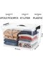 Last made Clear Plastic Storage Box 47 Liters with Lockable Lid & Wheels,Plastic Organizer Bin with Handles, Home Storage 49x27.5x35cm, 2 pcs - 3