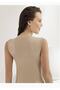 Lycra Sleeveless Turtleneck Undershirt Beige New Season (5 Pieces Economic Package) - 2
