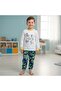 Boy's Cotton Space Printed Long Sleeve 2-Piece Set Cb1075 - 4