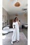 Ecru Stone Rabbit Printed Modal Long Dress - 3