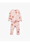 Tiger Printed Long Sleeve 2-Piece Pajama Set - 2