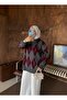 Women's Baklava Pattern Oversize Soft Sweater - 8
