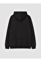 Black Hooded Boys' Thick Sweatshirt - 4