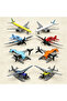 Diecast Mini Airplane Toy Set (2 colors) - 2