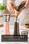19 cm Glass Body Salt and Pepper Mill Set of 2 with Chrome Cover and Ceramic Mechanism - 7