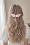 2-Piece Pink Angel Wing Design Cosplay Hair Clip - Y2K Kawaii Plush Clip-On Hairpin Set