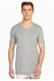 Men's Gray 4-Pack Ribbed V-Neck Undershirt Elf568tccm4 New Season - 2