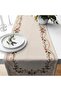 Digital Printed Runner - Floral Pattern / Embroidery Look / Spring Series - 140X40 cm