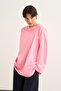Women's Basic Long Sleeve Sweatshirt Pink - 2