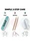 SunShine Complete Manicure Set with 3 Mini Nail Files, 2 Dual-Ended Wooden Cuticle Sticks and Nail Cleaning Brush | 6-Piece Nail Care Kit - 3