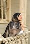 Allure Abstract Brush Pattern Tensel Shawl - 2