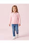 Girls Pink Zip Up Hooded Sweatshirt - 2