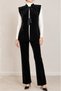 Velvet Vest with Cord and Pull Detailed Details - 3