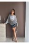 Bat Sleeve Openwork Knitwear Blouse - 3