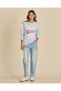 Senior Girls Blue Graphic Sweatshirt - 2