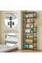 8-Tier Shelving Unit,Adjustable,Two 4-Tier Storage Shelves(Black) - 4