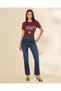 Women Burgundy London Graphic T-Shirt - 2
