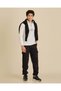 Senior Boys Ivory Urban Area Half Zip Oversized Sweatshirt - 5