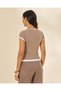 Women Brown Double Layered T Shirt - 3