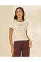 Women Yellow Contrast Rib T-Shirt