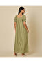 Women Plain Green Nightgown - 3