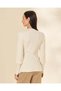Girls Ivory Crewneck Sweater - 3