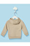 Infant Boys Beige Printed Hooded Sweatshirt - 3