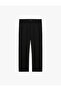 Viscose Blended Elastic Regular Fit Fabric Trousers with Pockets