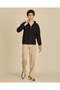 Senior Boys Beige Pleated Straight-Leg Trousers - 2