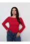 Kayık Yaka Side Tie Blouse - 2
