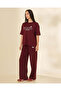 Women Maroon Drawstring Active Pants - 2