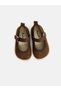Lcw Steps Brown Suede Look Baby Girl Pre-Walking Shoes - 4