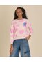 Senior Girls Pink Printed Sweatshirt