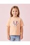 Girls Peach Seashell Sequin T Shirt