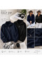 Unprinted 2-Pack Half Zipper Stand Collar Sweater - 2